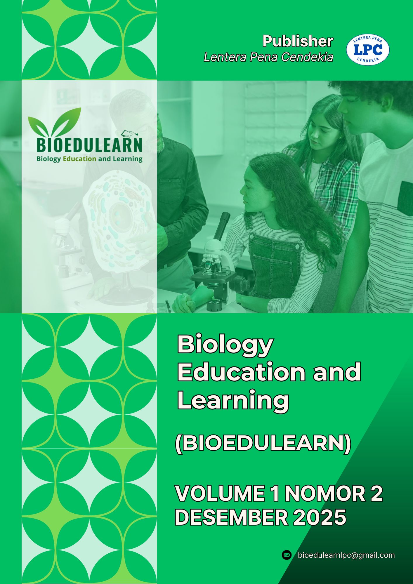 					View Vol. 1 No. 2 (2025): Biology Education and Learning (BIOEDULEARN)
				